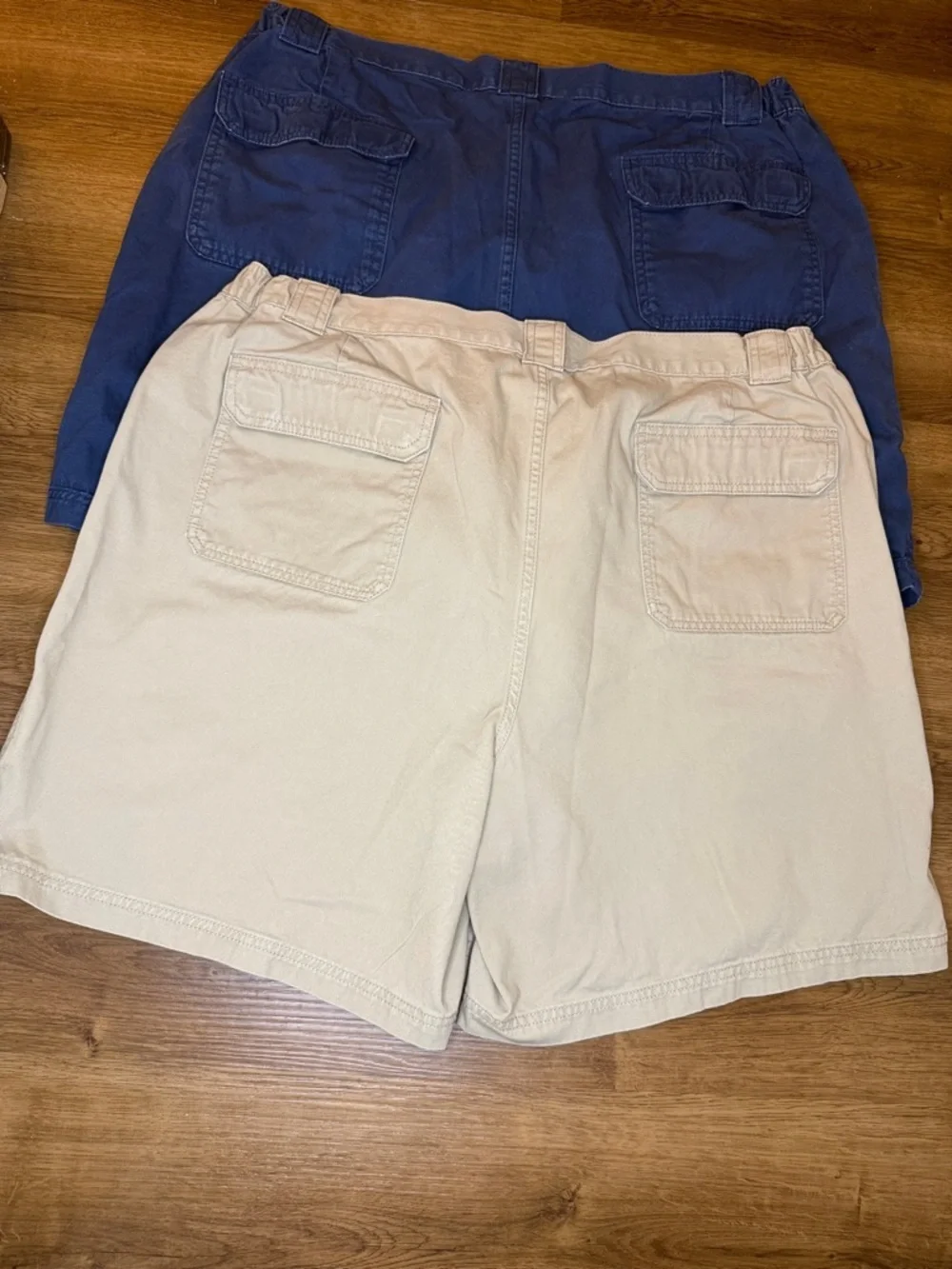 Croft & Borrow Cargo Shorts Hiking Summer Cotton Blue Khaki Lot of 2 Men’s 44